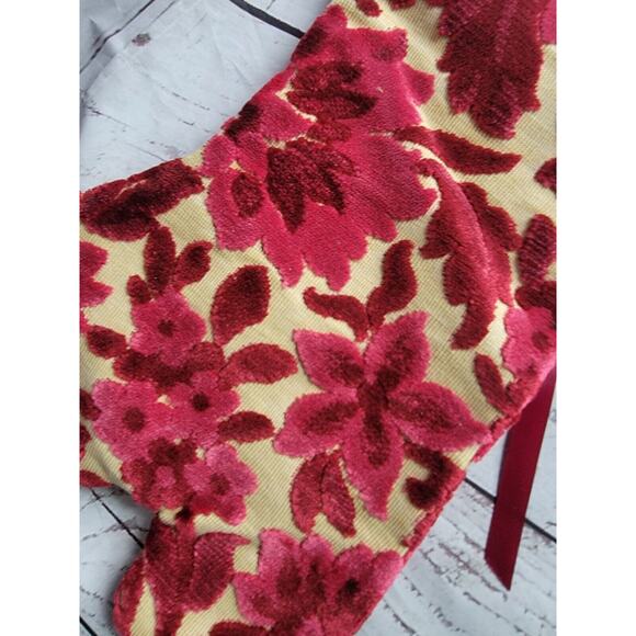 Vintage Victoian Diva Heel Christmas Stocking Tapestry Material - Picture 9 of 11